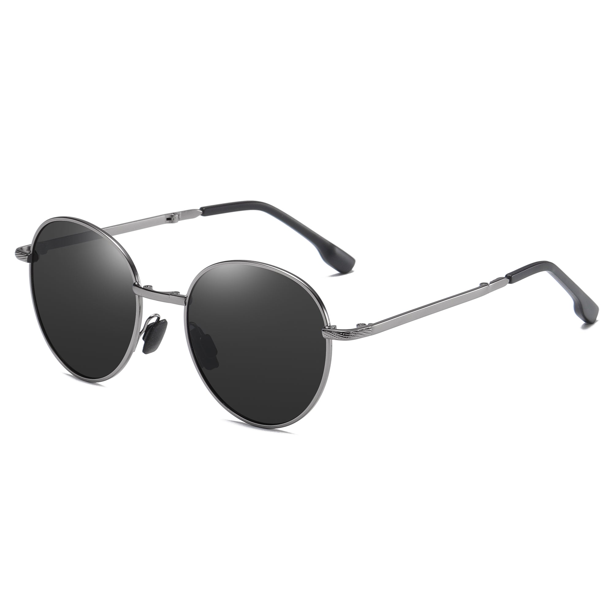 Cyxus Round Polarized UV 400 Protection Foldable Sunglasses 1018