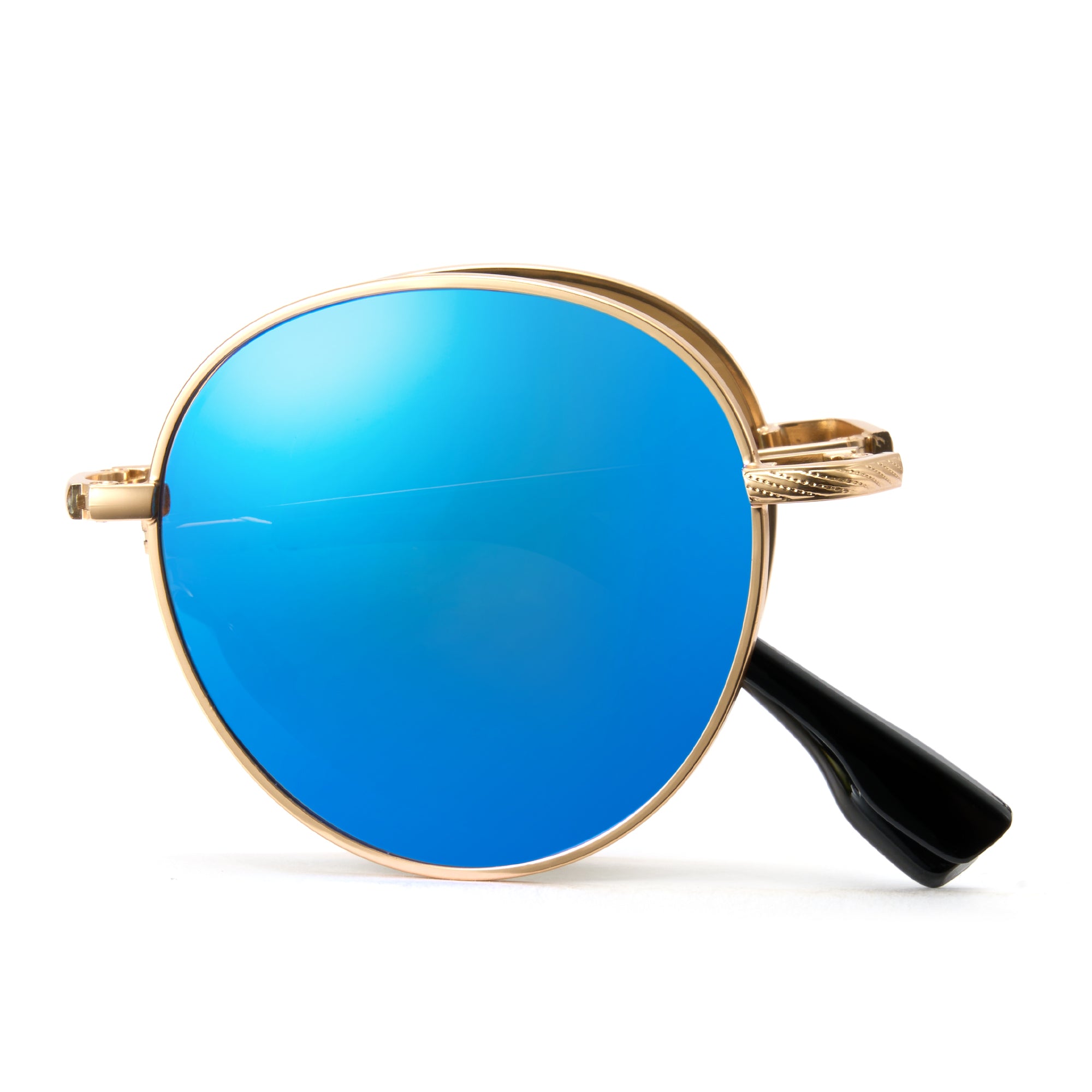 Cyxus Round Polarized UV 400 Protection Foldable Sunglasses 1018