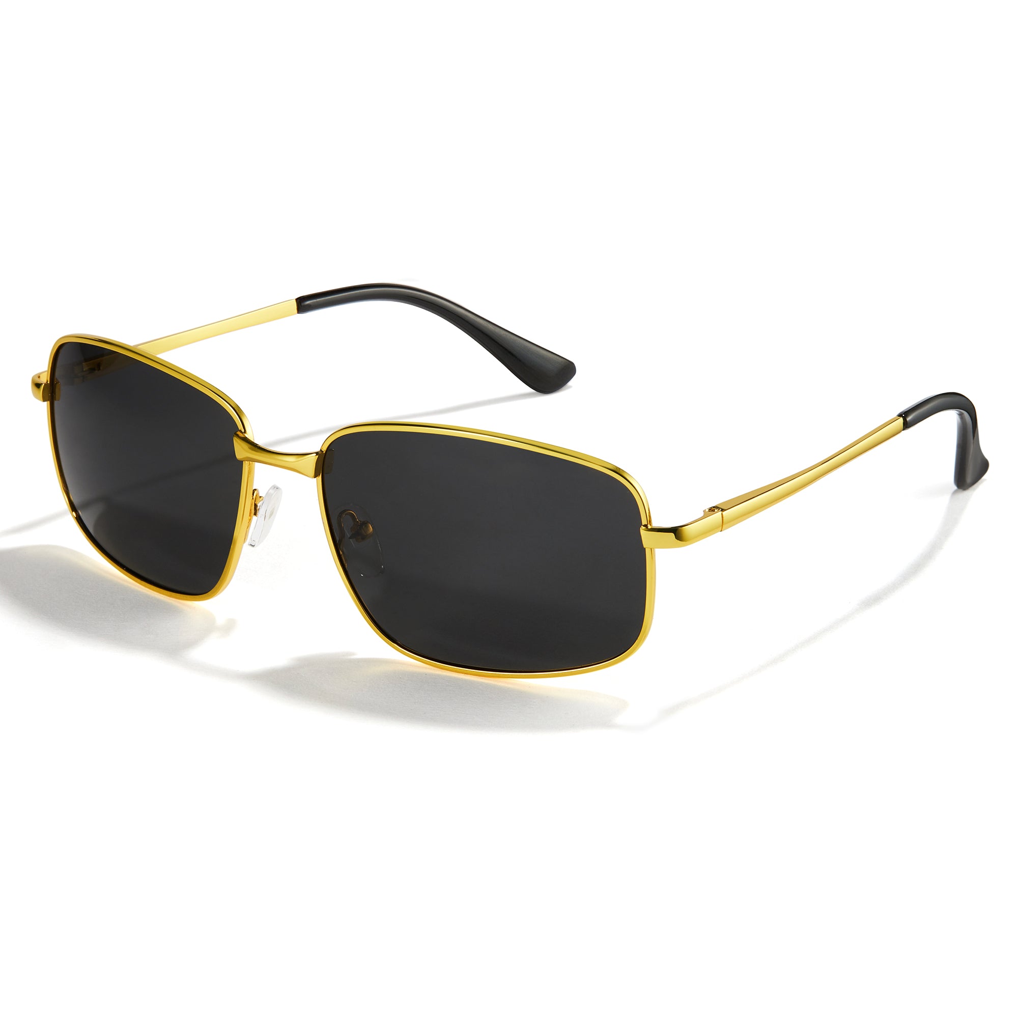 Cyxus Spring Hinge Polarized Sunglasses Metal Frame Anti Glare UV 400 Shade Driving 1024