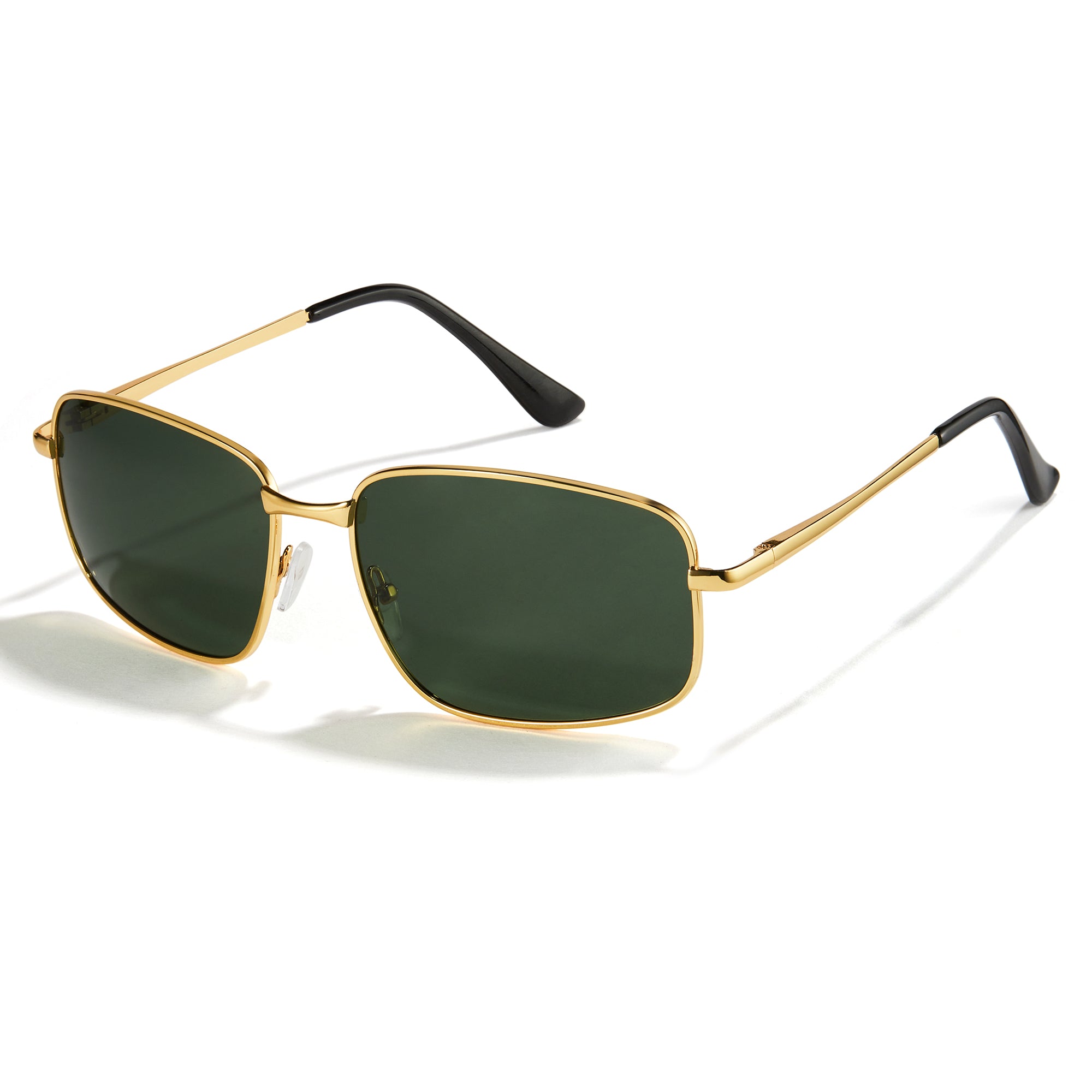 Cyxus Spring Hinge Polarized Sunglasses Metal Frame Anti Glare UV 400 Shade Driving 1024