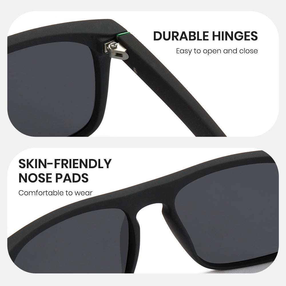 Cyxus Polarized Sunglasses Men Lightweight 1058