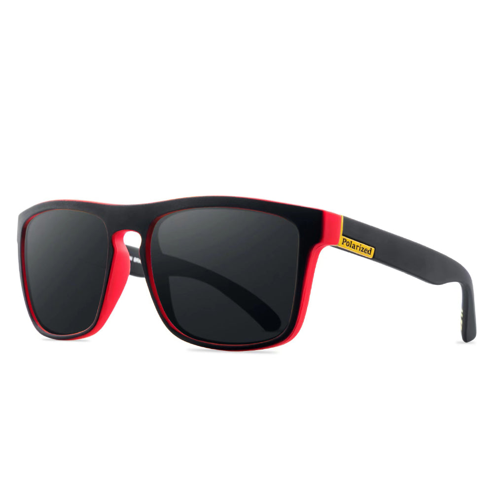 Lunettes de soleil polarisées Cyxus pour les hommes Frame légère UV400 Protection Square Sun Verres