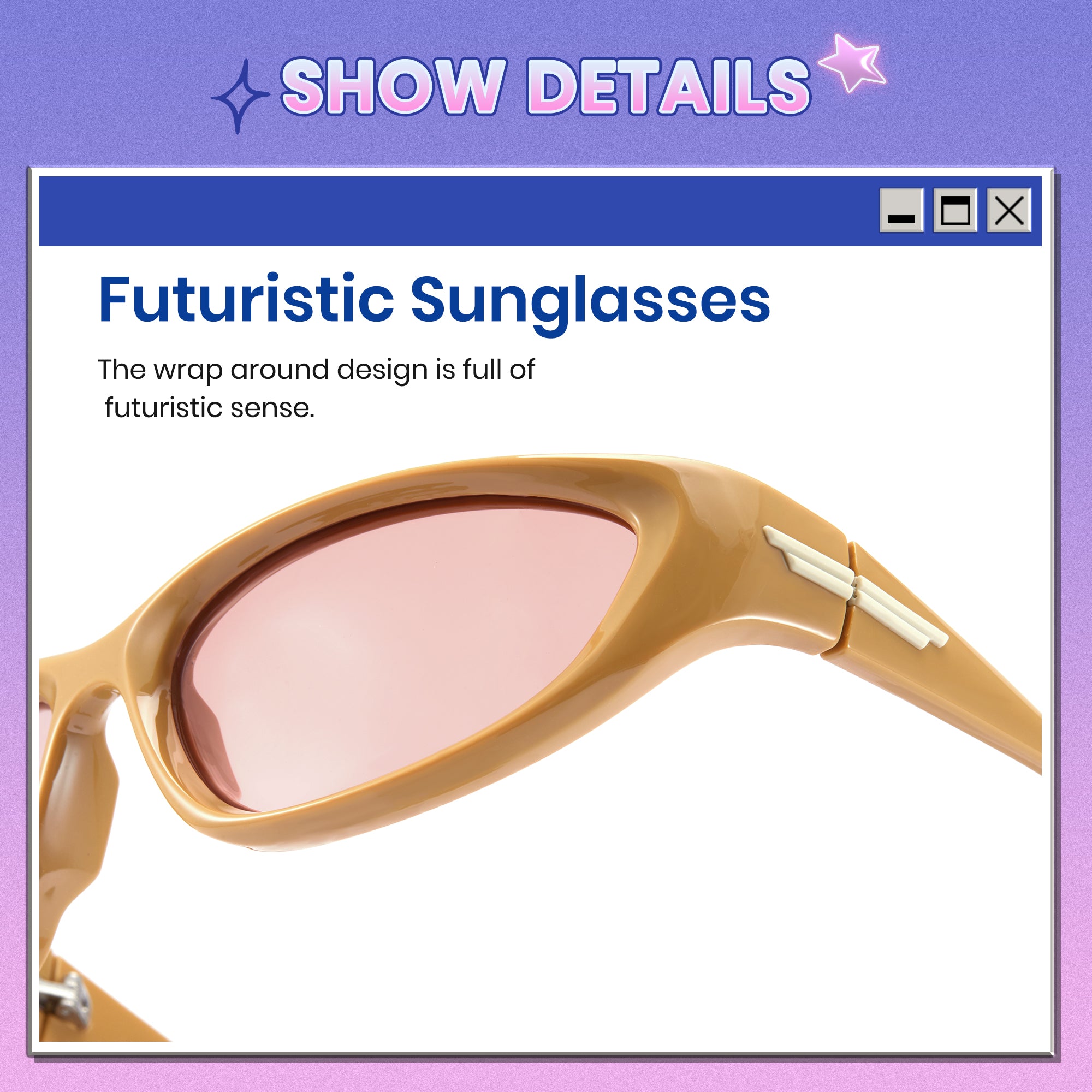 Y2K Style Polarized Sunglasses 1088