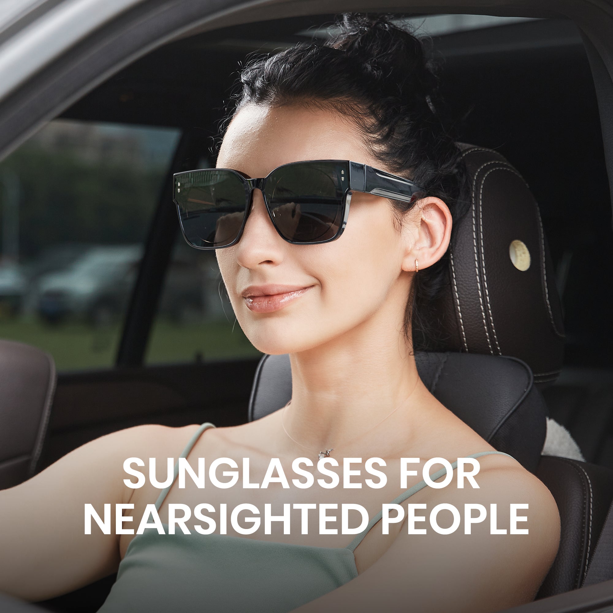Cyxus Clip-on Polarized Sunglasses, Fit Over Sunglasses for Men&Women UV400 Protection Lightweight & Oversized to Drive or Go Over