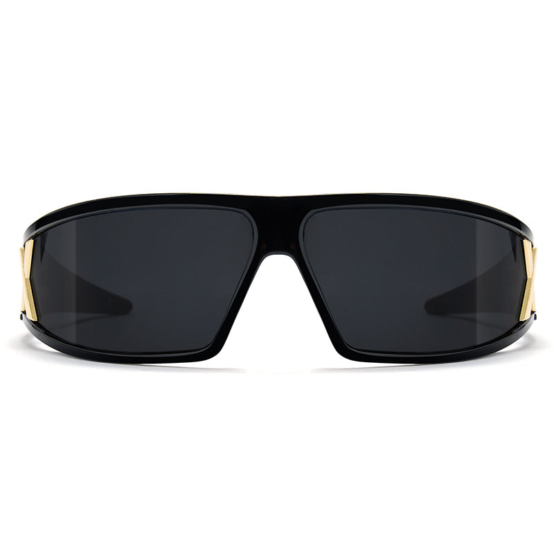Y2K Headband Integrated Wraparound Non Polarized Sunglasses 1305
