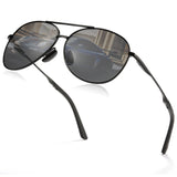 Cyxus Aviator UV400 Protection Spring Hinges Outdoor Polarized Sunglasses 1489