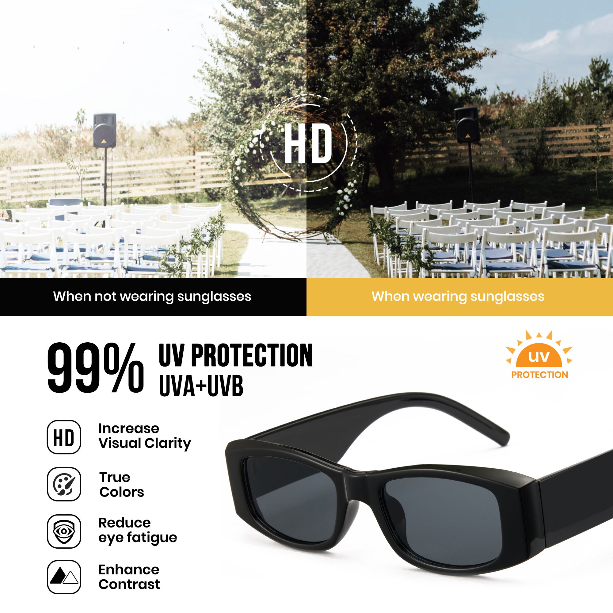 Personalized Custom Sunglasses Wedding Anniversary Party UV400 Protection