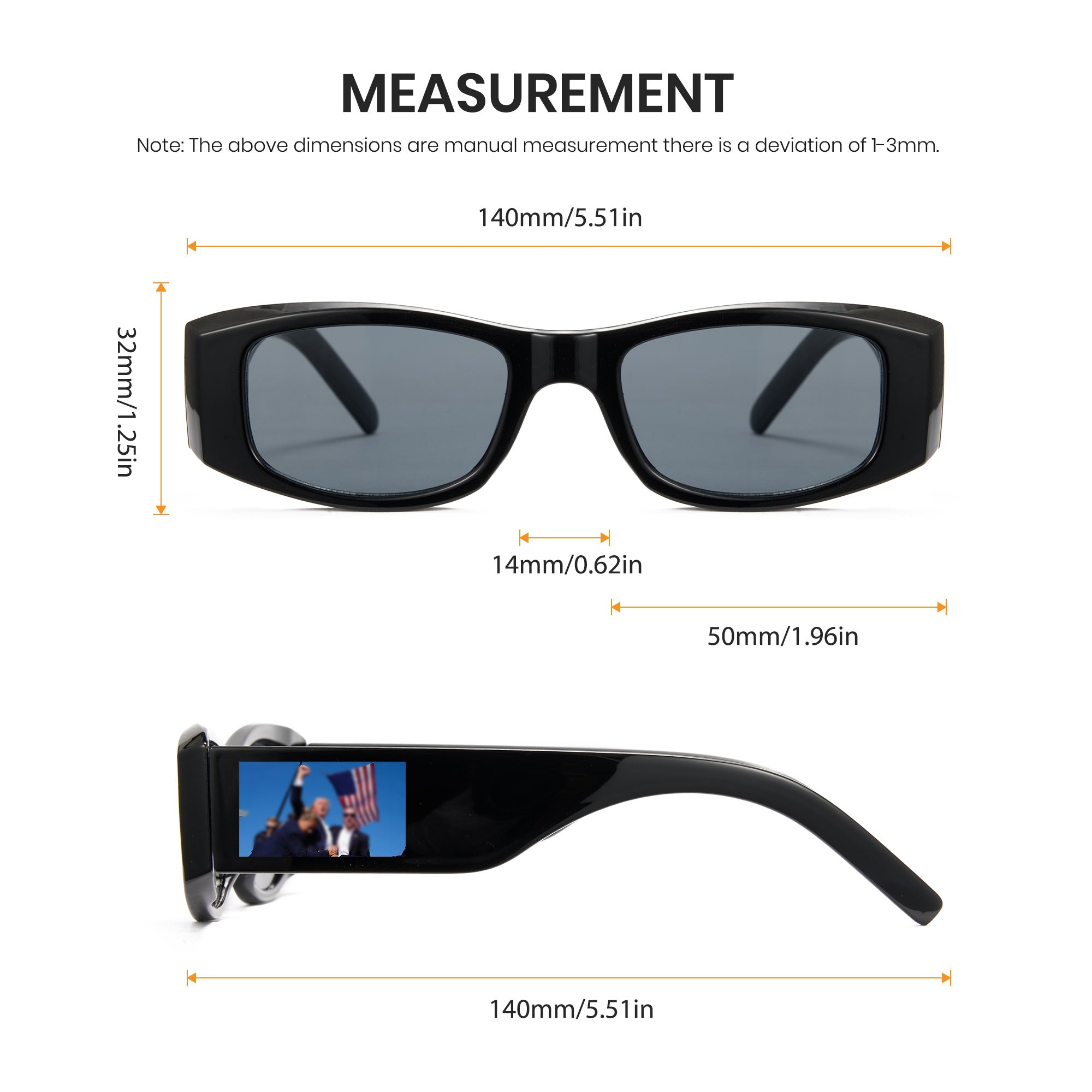 Voting for the Trum Stainless Steel Necklace for Supporters, Unisex and Stylish Trummp Sunglasses with UV400 Protection, Make American Great Again