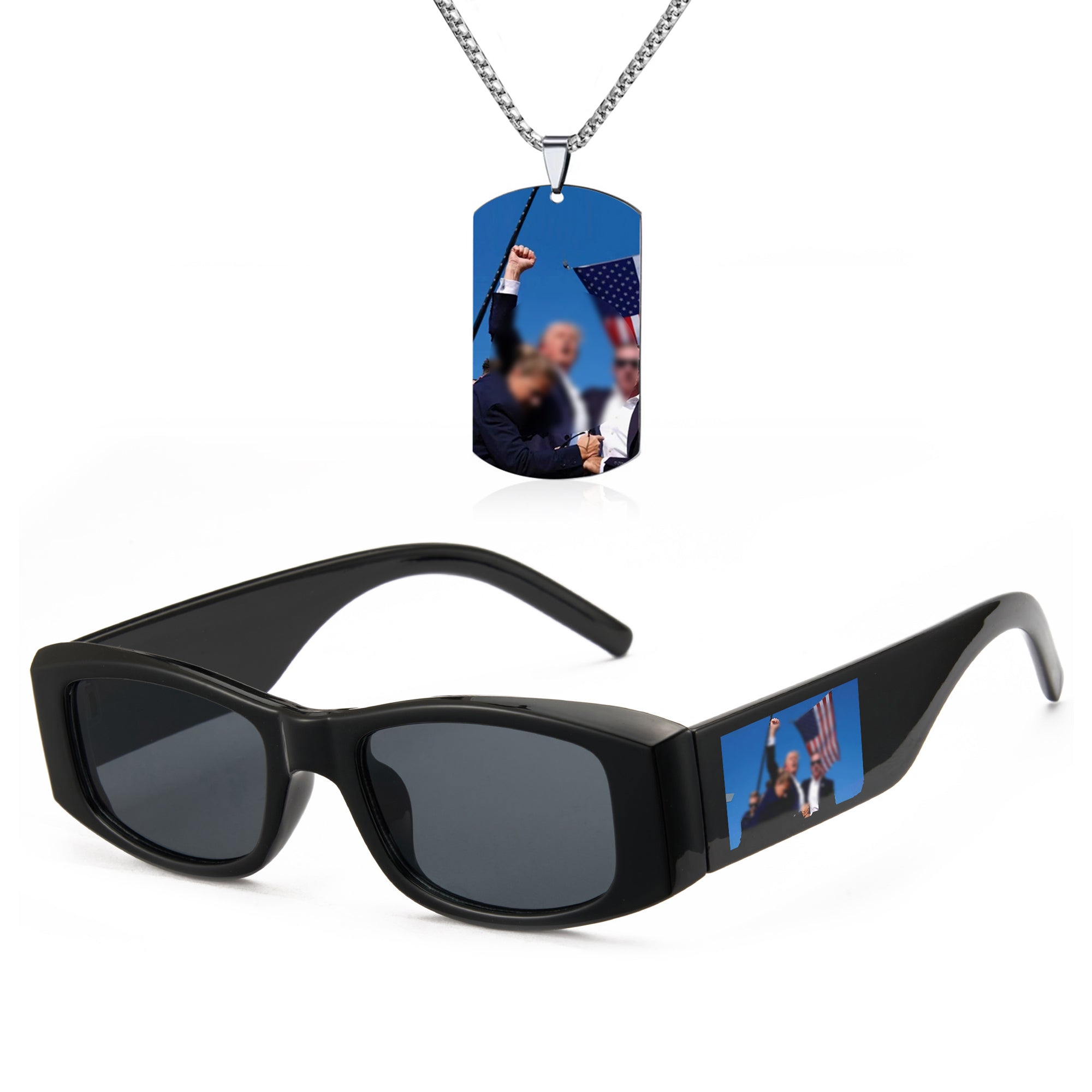 Trumm Sunglasses and Necklace Combo Pack