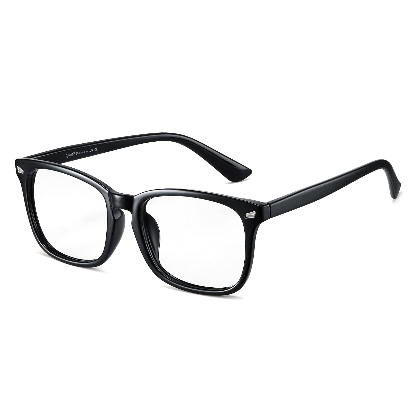 Cyxus Blue Light Glasses for Anti Glare and Eyes Strain Eyewear Frame, Filter Blue Ray Computer Gaming Eyeglasses, Unisex for Women and Men