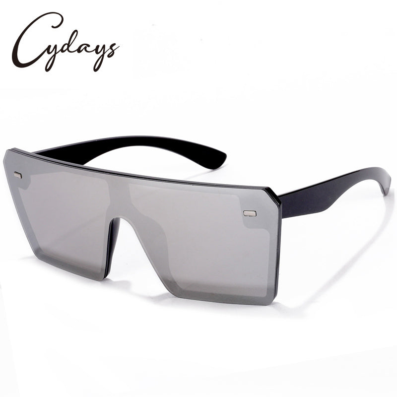 Cydays Square Oversized Frame Sunglasses As Gift 2024, Trendy Oversized Frame for Women & Men Accessories, Non-Polarized and Durable for 100% UV Protection Shades  CD1003