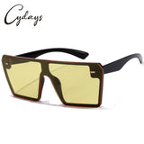 Cydays Square Oversized Frame Sunglasses As Gift 2024, Trendy Oversized Frame for Women & Men Accessories, Non-Polarized and Durable for 100% UV Protection Shades  CD1003