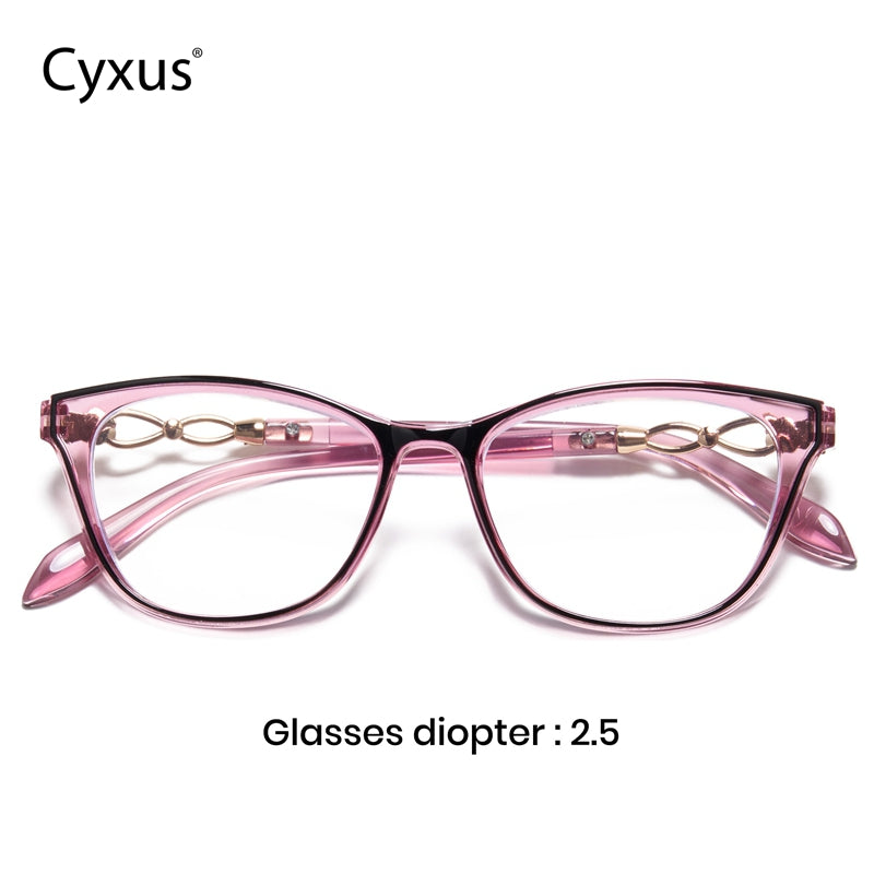 Reading Glasses Blue Light Blocking Presbyopia Cat Eye Computer Readers Men Women 2046 250 Degrees