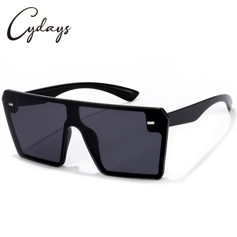 Cydays Square Oversized Frame Sunglasses As Gift 2024, Trendy Oversized Frame for Women & Men Accessories, Non-Polarized and Durable for 100% UV Protection Shades  CD1003