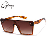Cydays Square Oversized Frame Sunglasses As Gift 2024, Trendy Oversized Frame for Women & Men Accessories, Non-Polarized and Durable for 100% UV Protection Shades  CD1003