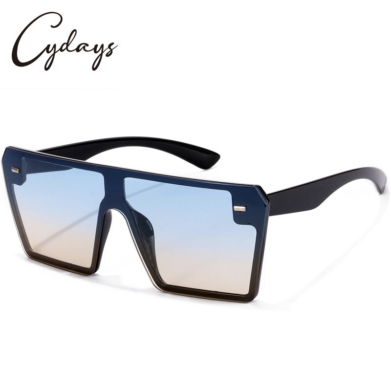 Cydays Square Oversized Frame Sunglasses As Gift 2024, Trendy Oversized Frame for Women & Men Accessories, Non-Polarized and Durable for 100% UV Protection Shades  CD1003