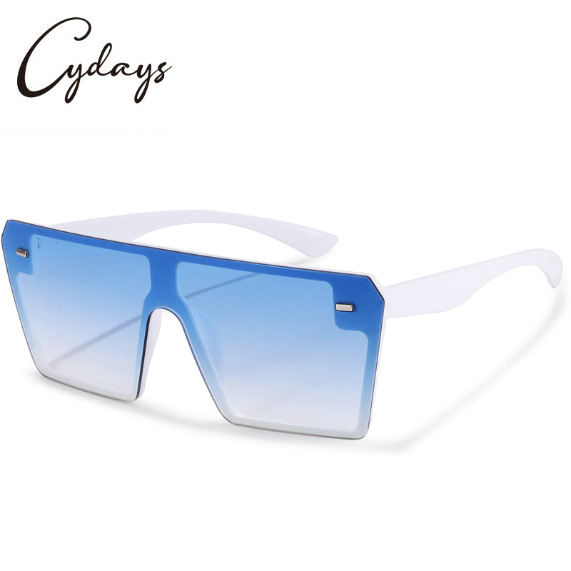 Cydays Square Oversized Frame Sunglasses As Gift 2024, Trendy Oversized Frame for Women & Men Accessories, Non-Polarized and Durable for 100% UV Protection Shades  CD1003
