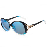 The lenses are polarized, enhancing visual clarity and reducing glare, making them both stylish and functional