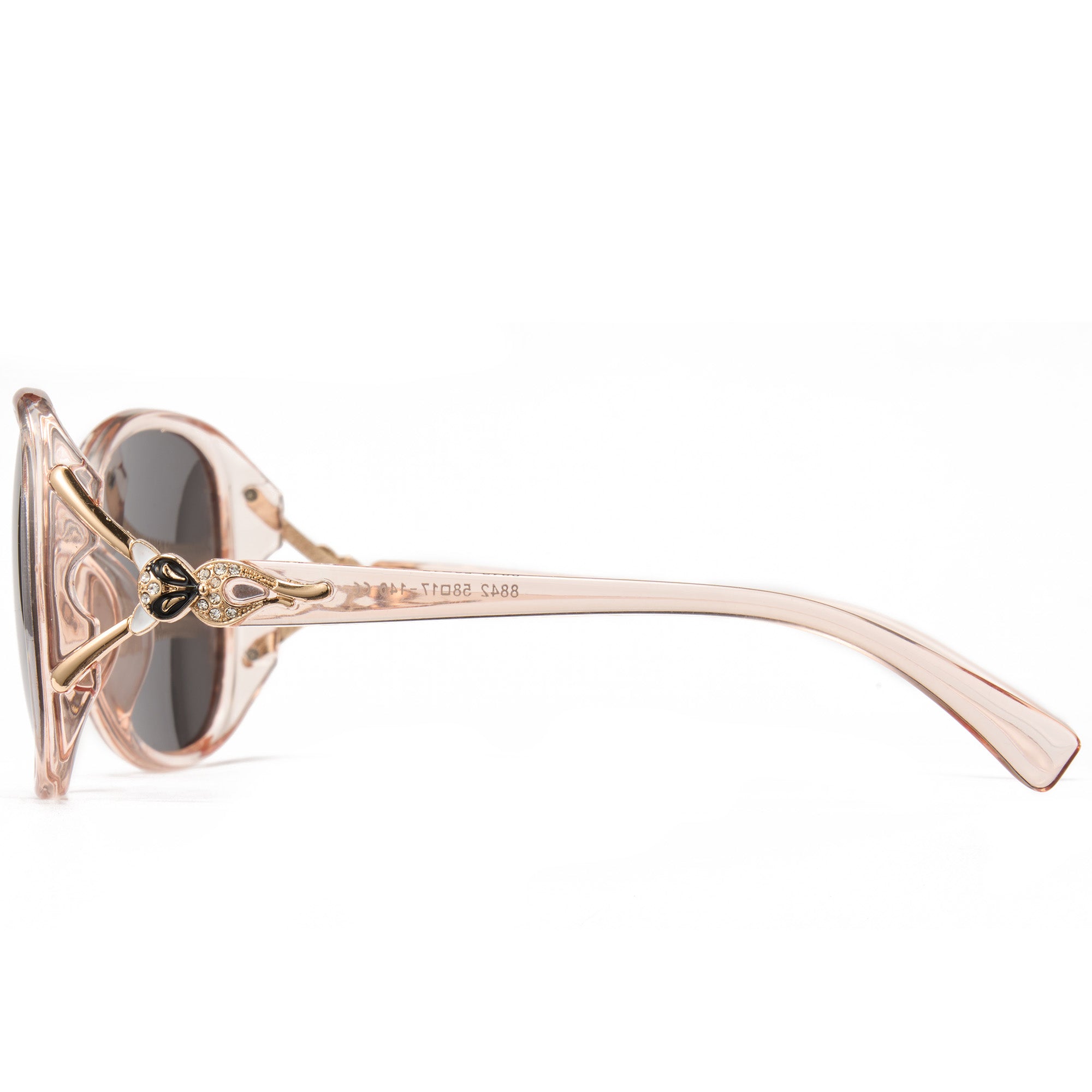 2024 Fashion Gradient Color Polarized Glasses.Silver Lens-Crystal Brown Frame