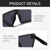 Cydays Square Oversized Frame Sunglasses As Gift 2024, Trendy Oversized Frame for Women & Men Accessories, Non-Polarized and Durable for 100% UV Protection Shades  CD1003