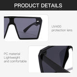 Cydays Square Oversized Frame Sunglasses As Gift 2024, Trendy Oversized Frame for Women & Men Accessories, Non-Polarized and Durable for 100% UV Protection Shades  CD1003