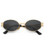Oval Gold Sunglasses - 1362