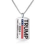Truump 2024 Memorial Necklace,Truump Flag Keychain Donald Trum Merchandise Gifts - Make America Great Again MAGA Trrum 2024 Take America Back
