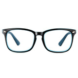Black Blue Retro Style Anti-Blue Light & Prescription Glasses