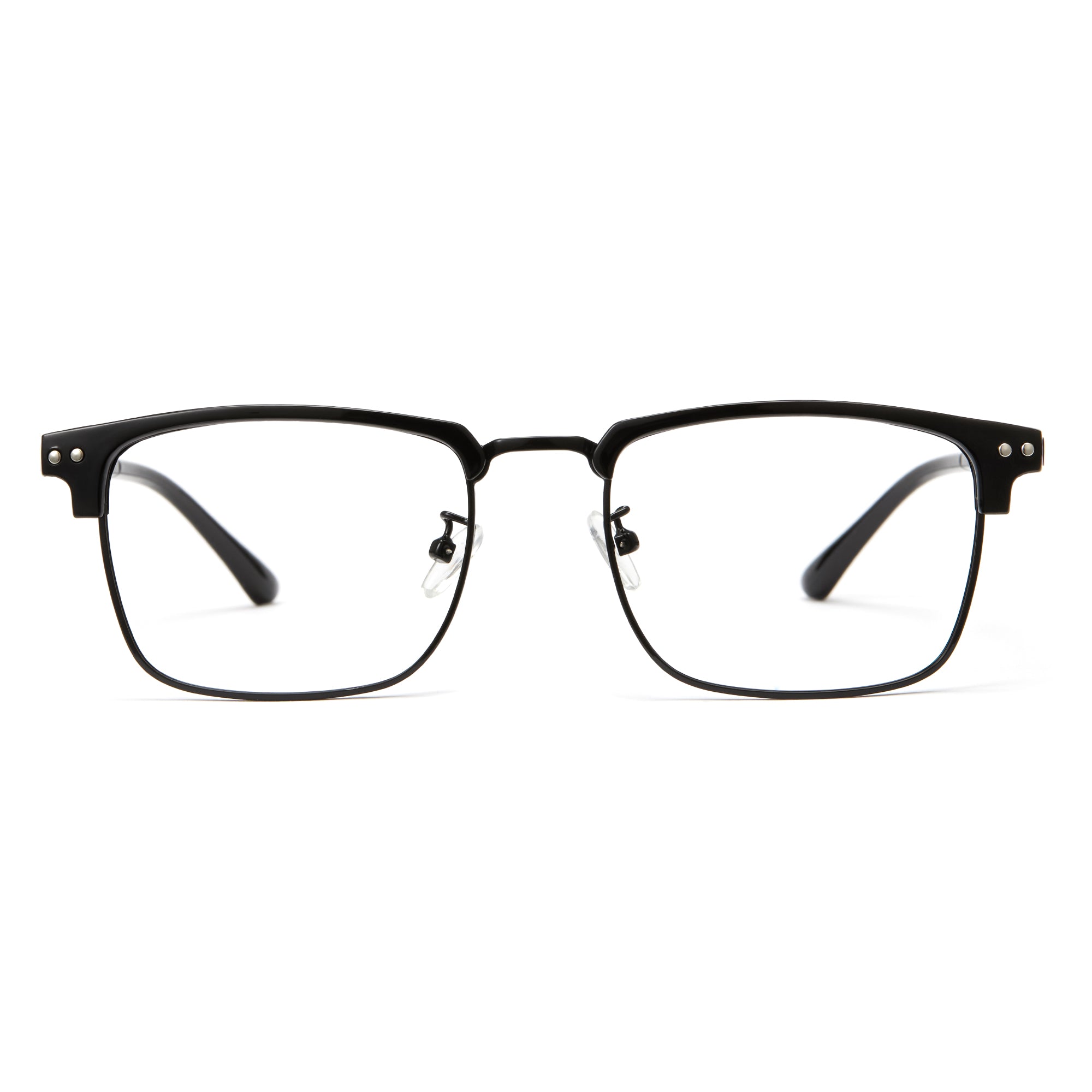 Cyxus Blue Light Blocking Glasses Square Half Rim Computer Gaming Glasses 8133
