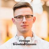 Cyxus Blue Light Blocking Glasses Square Half Rim Computer Gaming Glasses 8133