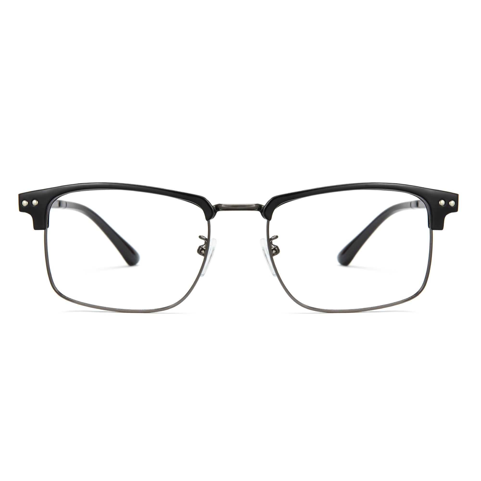 Cyxus Blue Light Blocking Glasses Square Half Rim Computer Gaming Glasses 8133