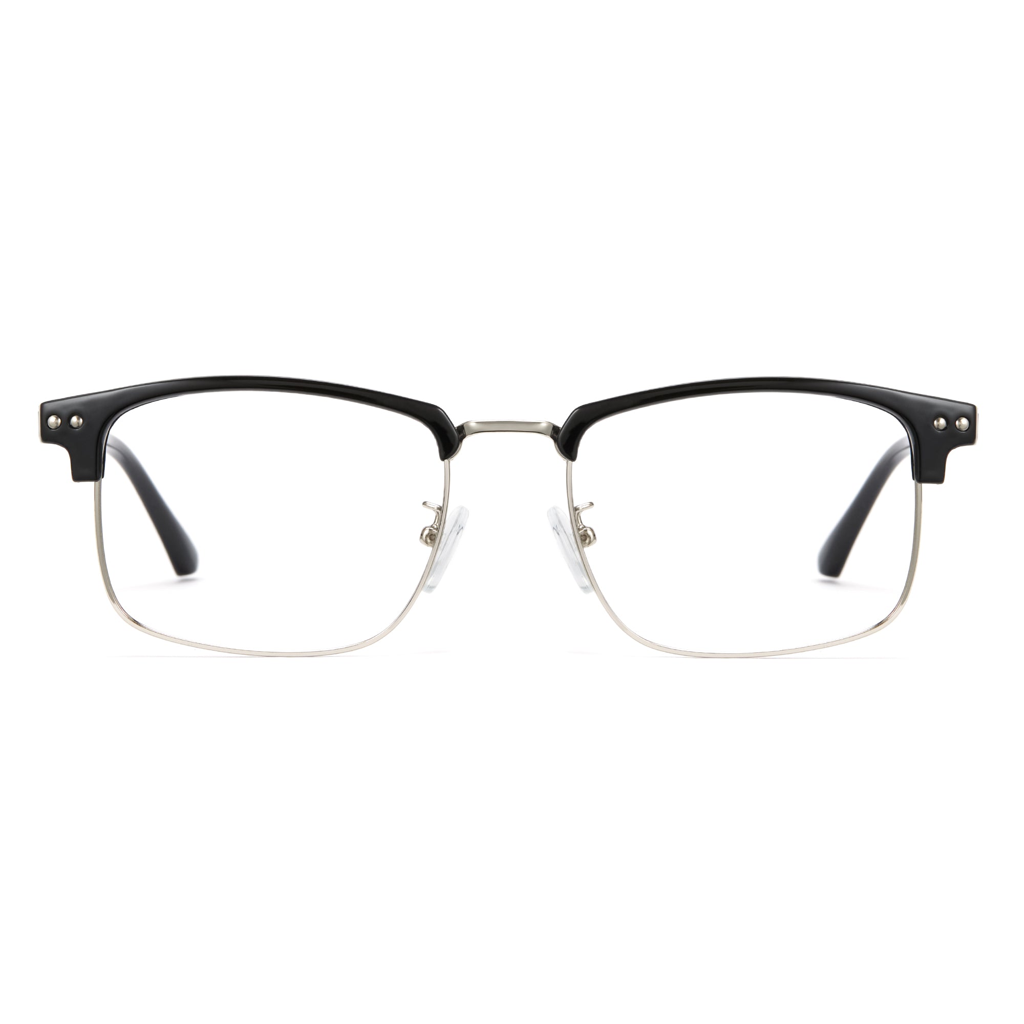 Cyxus Blue Light Blocking Glasses Square Half Rim Computer Gaming Glasses 8133