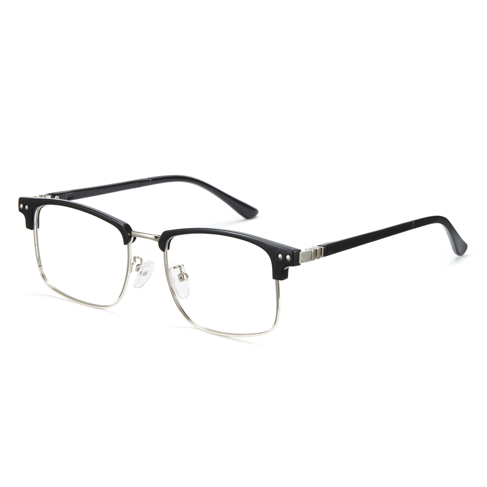 Cyxus Blue Light Blocking Glasses Square Half Rim Computer Gaming Glasses 8133