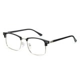 Cyxus Blue Light Blocking Glasses Square Half Rim Computer Gaming Glasses 8133