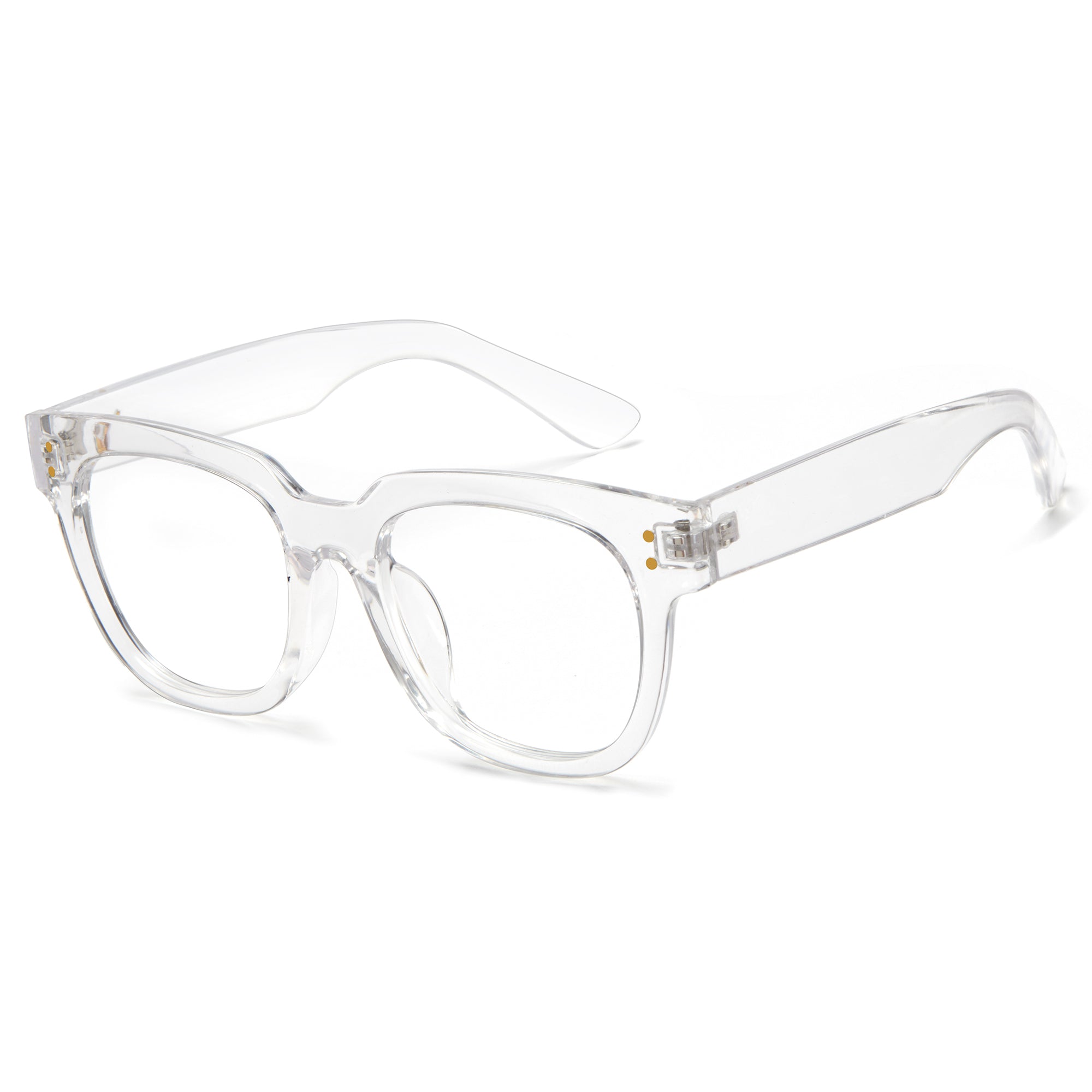 Crystal Thick Frame Thick Temples Glasses