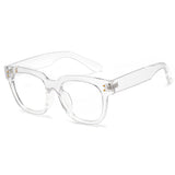 Crystal Thick Frame Thick Temples Glasses