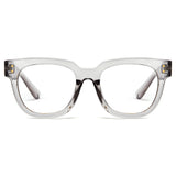 Crystal Glasses Vintage Square Thick Frame Thick Temple Blue Light Glasses