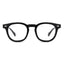 Bright Blue Vintage Small Oval Thick Frame Thick Temple Blue Light Glasses