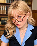 Cyxus Oval UV400 Protection Nerd Glasses Computer Glasses 8162