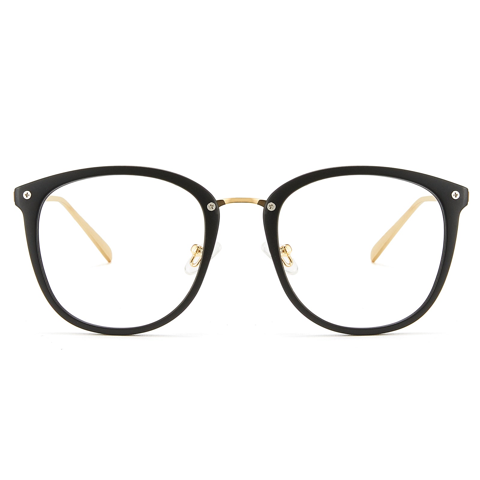 Matte black glasses frame