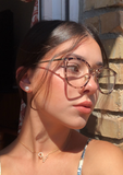 White Leopard Print Retro Round TR 90 Frame Glasses Jola Upgrade 8169