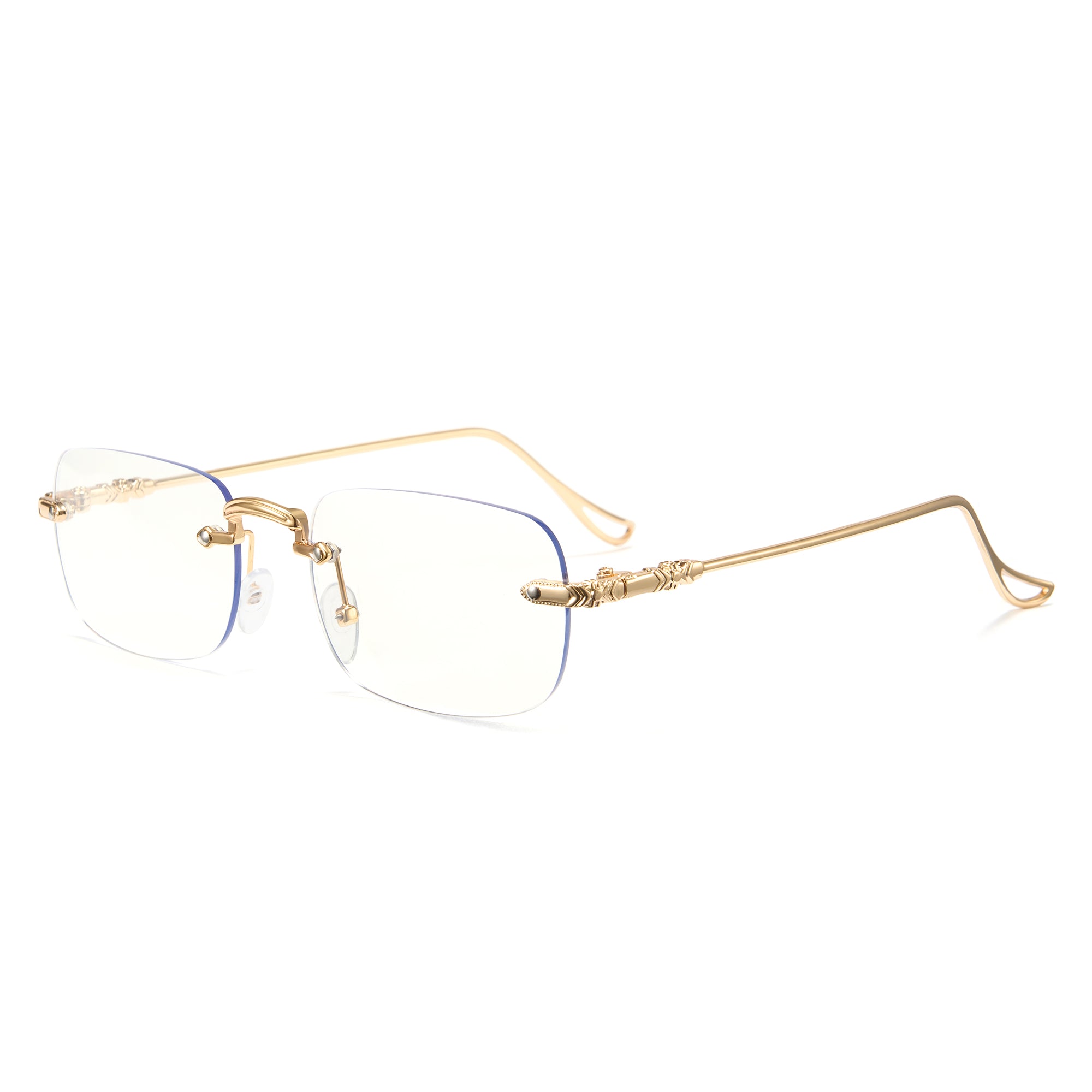 Cyxus Rimless UV400 Protection Metal Photochromic Glasses 8222