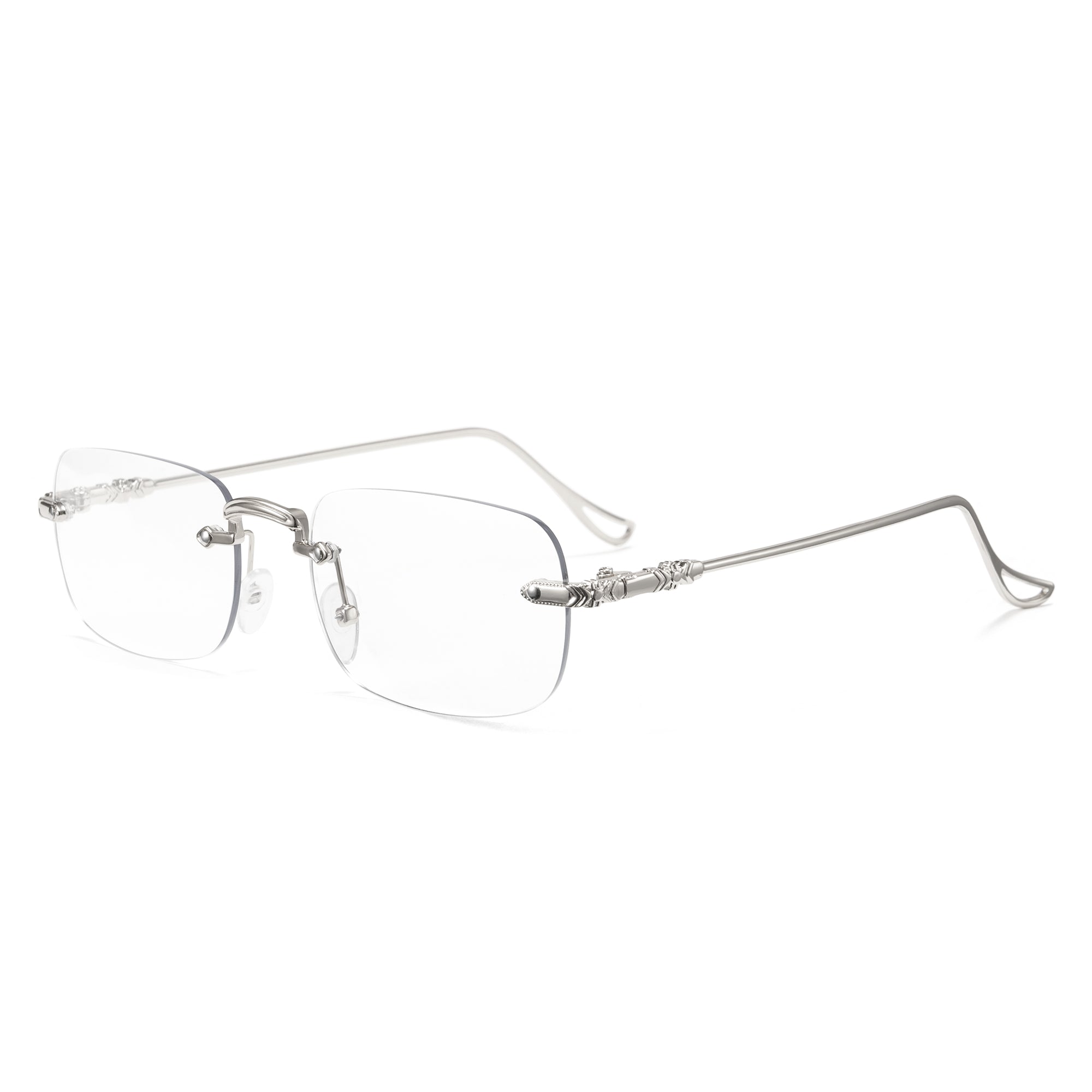 Cyxus Rimless UV400 Protection Metal Photochromic Glasses 8222