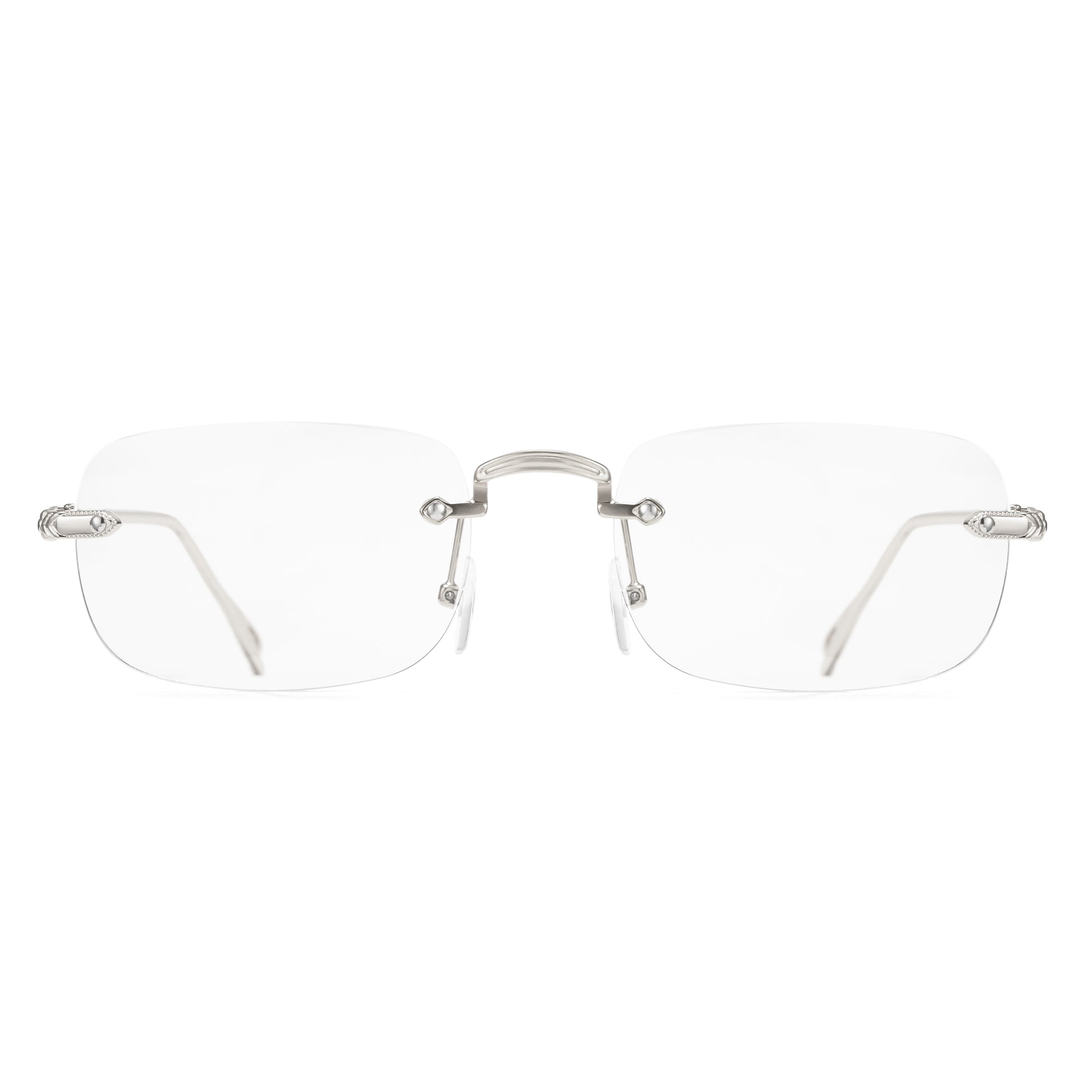 Cyxus Rimless UV400 Protection Metal Photochromic Glasses 8222
