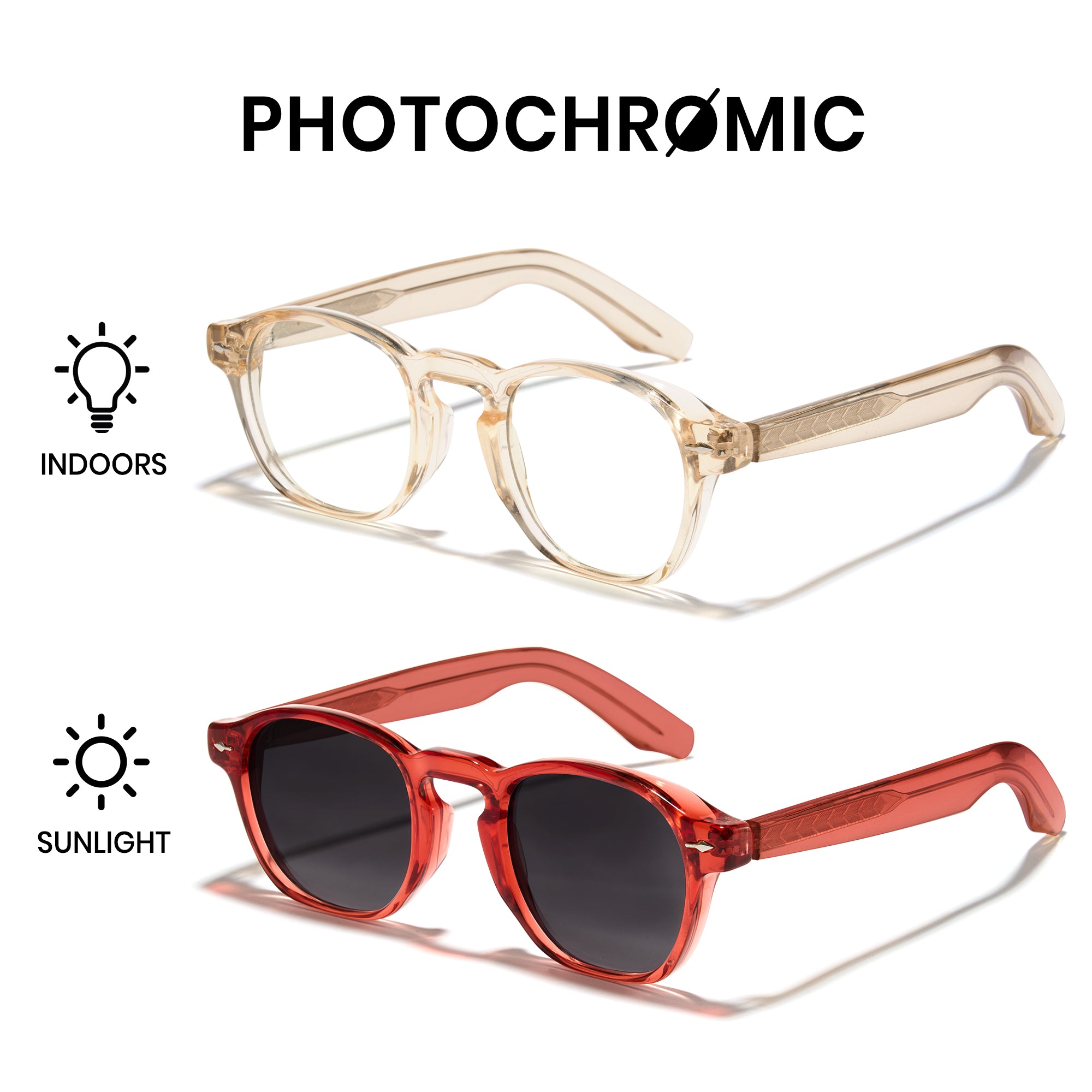 Photochromic Glasses Frame and Lens 8230