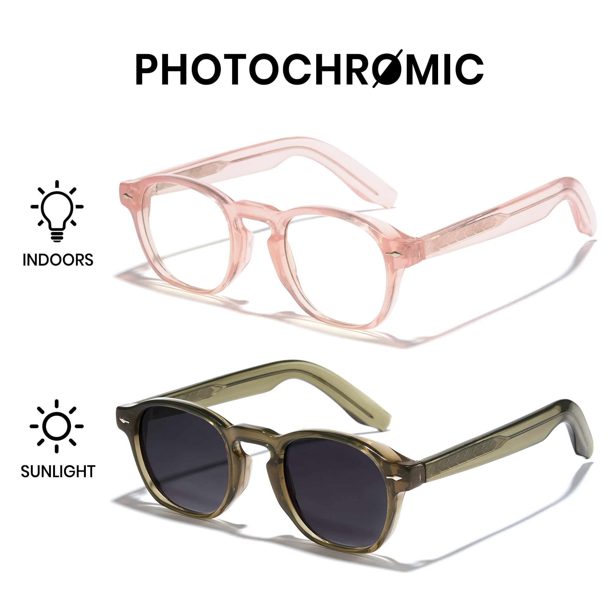 Photochromic Glasses Frame and Lens 8230