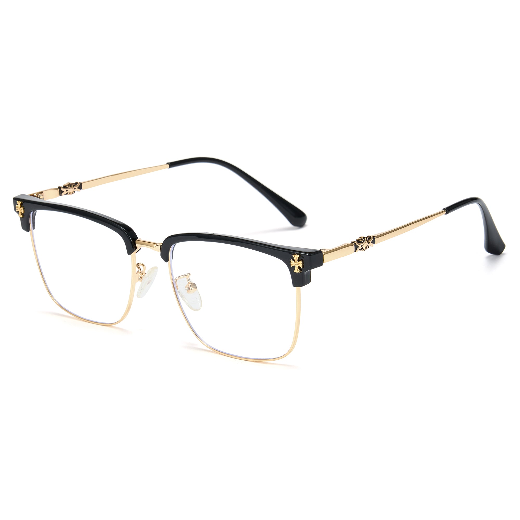Cyxus Chrome Hearts Browline Men Business Computer Glasses 8252