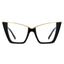 Cyxus Retro Vintage Large Frame Cat Eye Computer Glasses 8298