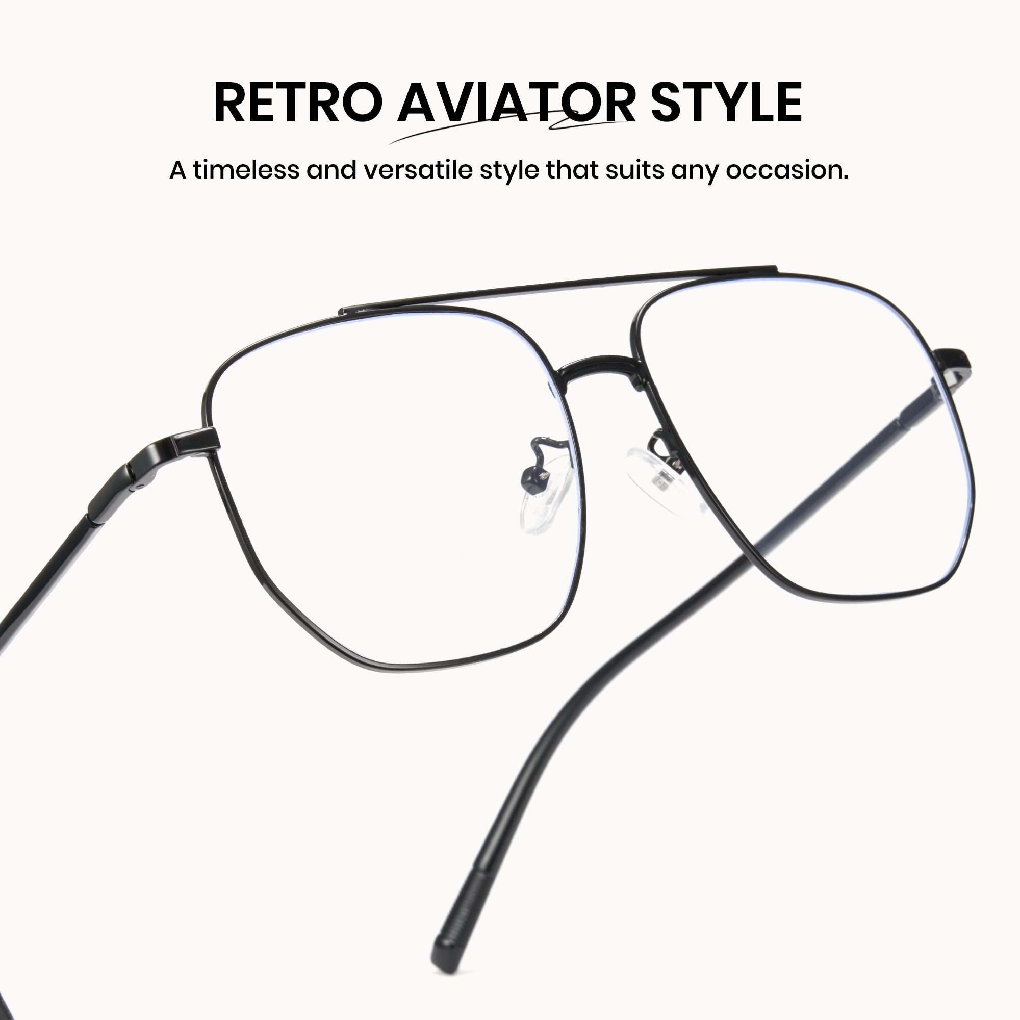 Cyxus Retro Aviator Style Computer Glasses 8299