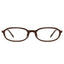 Office siren glasses in dark brown oval frame for the office
